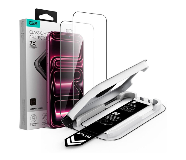 ESR Szkło Hartowane Ultrafit Classic Tempered Glass 2-Pack Do Ip - 1586919 - zdjęcie