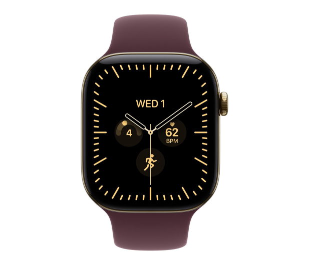 Apple Watch 12 46/Żywe złoto Tytan/Burgundowy Pasek M/L 5G - 1594087 - zdjęcie 2