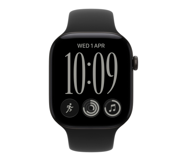 Apple Watch 12 46/Czarny Alu/Czarny Pasek S/M GPS - 1594054 - zdjęcie 2