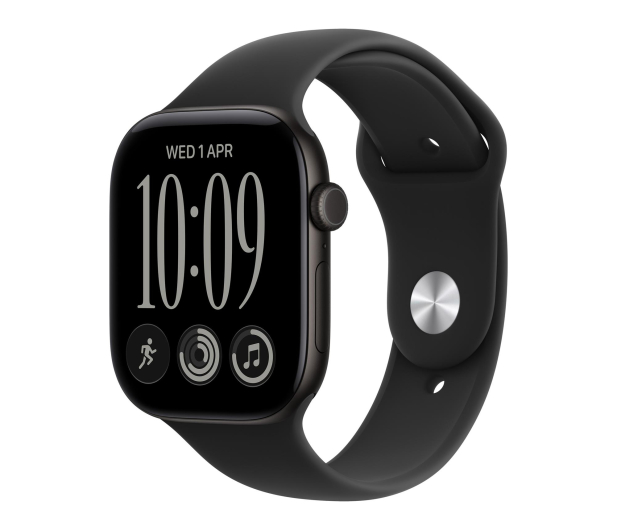 Apple Watch 12 42/Czarny Alu/Czarny Pasek M/L 5G - 1594063 - zdjęcie