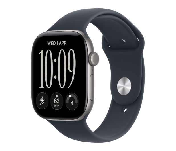 Apple Watch 12 46/Gwiezdna szarość Alu/Granatowy Pasek S/M 5G - 1594068 - zdjęcie