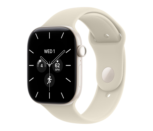 Apple Watch 12 42/Biała perła Ceramika/Piaskowy Pasek S/M 5G - 1594090 - zdjęcie