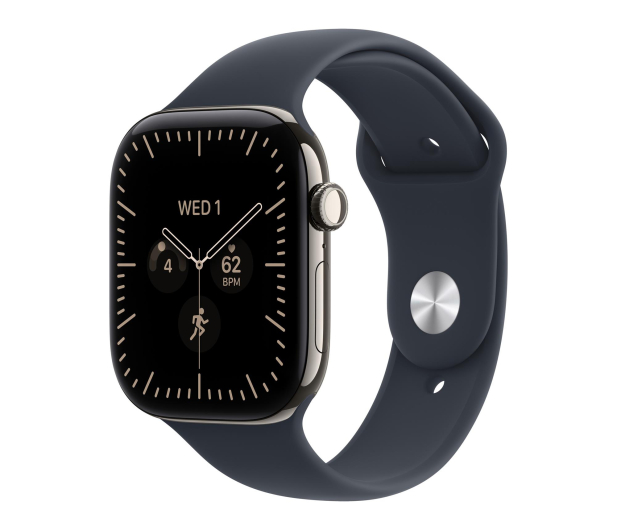 Apple Watch 12 46/Naturalny tytan/Granatowy Pasek M/L 5G - 1594083 - zdjęcie