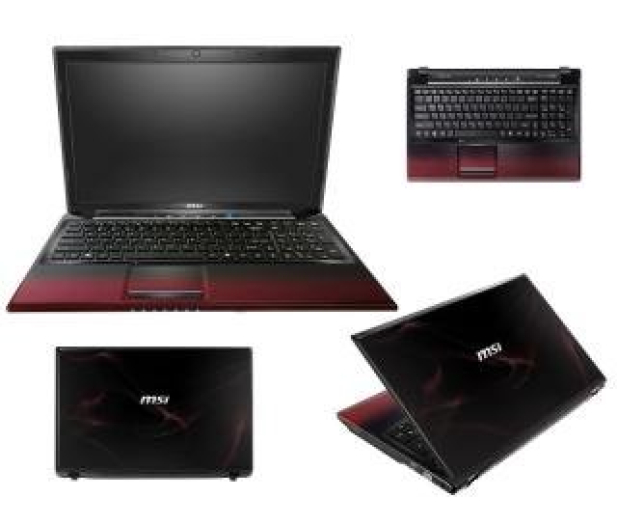 MSI CR650-021PL E-350/4GB/320/DVD-RW/7HP64 czer. - Laptop 15