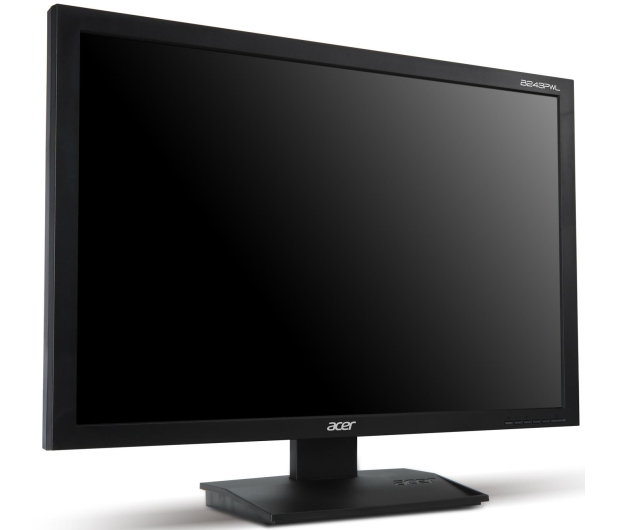 Acer B243PWLAYMDR (IPS, DVI, DisplayPort) czarny - 126200 - zdjęcie