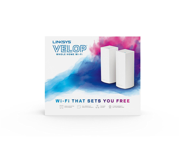 Linksys Velop Mesh WiFi (2200Mb/s a/b/g/n/ac) zestaw 2szt. - 344848 - zdjęcie 2