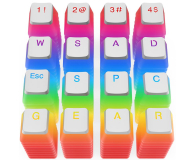 SPC Gear KC104 Pudding Onyx White DBL Shot PBT - 686360 - zdjęcie 6