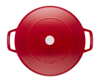 Staub żeliwna do duszenia z pokrywką 24 cm, czerwona - 1023606 - zdjęcie 2