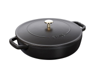 Staub żeliwna do duszenia z pokrywką 24 cm, czarna - 1023607 - zdjęcie 1