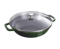 Staub wok żeliwny z pokrywką 30 cm, zielony - 1023610 - zdjęcie 1