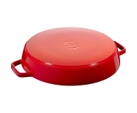 Staub Żeliwna z dwoma uchwytami 34 cm, czerwona - 1023625 - zdjęcie 2