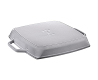 Staub Kwadratowa żeliwna grillowa z dwoma uchwytami 28 cm, grafit - 1023672 - zdjęcie 2
