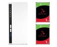 Dysk sieciowy NAS QNAP TS-233 (2x 1TB HDD IRONWOLF)