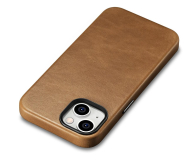 iCarer Premium Leather Case Oil Wax do iPhone 14 Plus MagSafe) brąz - 1201107 - zdjęcie 5