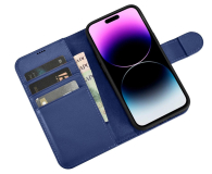 iCarer Wallet Case do iPhone 14 Pro (anti-RFID) niebieski - 1201180 - zdjęcie 4
