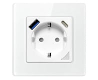 Gniazdo Smart Plug Avatto Inteligentne gniazdko ścienne 1xUSB 1xUSB-C (WiFi) (białe)