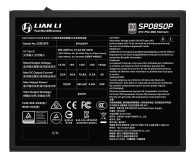 Lian Li SP Series 850W 80 Plus Platinum ATX 3.1 - 1476707 - zdjęcie 4
