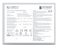 Lian Li SP Series 1000W 80 Plus Platinum ATX 3.1 White - 1476710 - zdjęcie 4