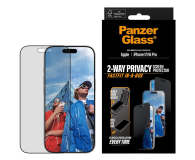Folia / szkło na smartfon PanzerGlass Ultra-Wide Fit Fastfit do iPhone 17 / 16 Pro privacy