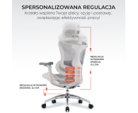 Sihoo DORO C300L Mesh biały - 1542355 - zdjęcie 9