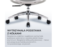 Sihoo DORO C300L Mesh biały - 1542355 - zdjęcie 15