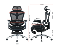 Sihoo DORO C300 Pro Mesh czarny - 1542248 - zdjęcie 17
