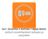 Silver Monkey Smart 5 000 mAh MagSafe UltraSlim 3w1 Kosmiczny pomarańcz - 1487198 - zdjęcie 4