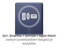 Silver Monkey Smart 5 000 mAh MagSafe UltraSlim 3w1 Głębinowy błękit - 1487254 - zdjęcie 4