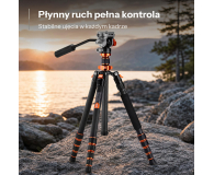 K&F Concept Video O255C4 z głowicą FH-03 - 1550472 - zdjęcie 3