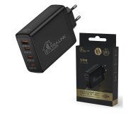 ExtraLink SMART LIFE GAN CHARGER 100W, 3xUSB-C+USB-A, BLACK, CHARESL01 - 1570043 - zdjęcie 1
