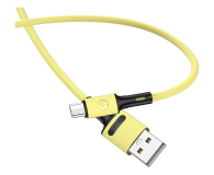 USAMS Kabel U52 microUSB 2A Fast Charge 1m żółty - 1569120 - zdjęcie 1