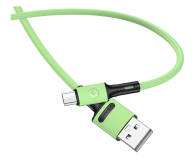 USAMS Kabel U52 microUSB 2A Fast Charge 1m zielony - 1569093 - zdjęcie 1
