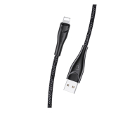 USAMS Kabel pleciony U41 lightning 3m 2A czarny - 1569124 - zdjęcie 1