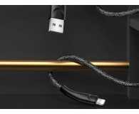USAMS Kabel pleciony U41 lightning 3m 2A czarny - 1569124 - zdjęcie 3