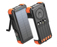 ExtraLink POWERBANK SOLARNY 20000MAH 20W DYNAMO INDUKCJA LAMPA LATARKA