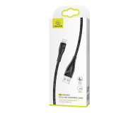 USAMS Kabel pleciony lightning 1m 2A czarny - 1569150 - zdjęcie 2