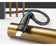 USAMS Kabel pleciony lightning 1m 2A czarny - 1569150 - zdjęcie 3