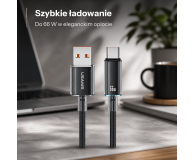 USAMS Kabel US-SJ658 6A USB-A do USB-C 1,2m czarny - 1569088 - zdjęcie 2