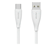 Kabel USB USAMS Kabel Green Series SJ714 18W 3A USB-A do USB-C 1m biały
