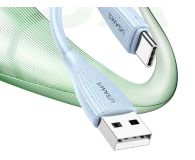 USAMS Kabel Green Series SJ714 18W 3A USB-A do USB-C 1m biały - 1569017 - zdjęcie 3
