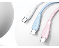 USAMS Kabel Green Series SJ714 18W 3A USB-A do USB-C 1m biały - 1569017 - zdjęcie 5
