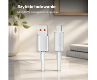 USAMS Kabel US-SJ658 6A USB-A do USB-C 1,2m biały - 1569096 - zdjęcie 2