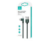 USAMS Kabel pleciony obrotowy U60 2A microUSB zielony - 1569074 - zdjęcie 2