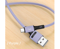 USAMS Kabel U52 USB-C 2A Fast Charge 1m purpurowy (US-SJ436) - 1569035 - zdjęcie 3