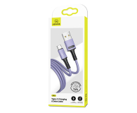 USAMS Kabel U52 USB-C 2A Fast Charge 1m purpurowy (US-SJ436) - 1569035 - zdjęcie 1