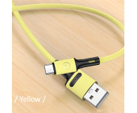 USAMS Kabel U52 USB-C 2A Fast Charge 1m żółty SJ436USB03 - 1569057 - zdjęcie 3