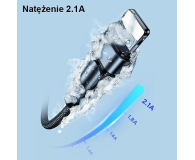 USAMS Kabel pleciony obrotowy U60 2A Lightning zielony - 1569067 - zdjęcie 7