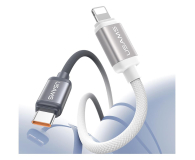 USAMS Kabel 30W USB-C/Lightning 1,2m czarno biały - 1569100 - zdjęcie 3