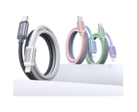 USAMS Kabel 30W USB-C/Lightning 1,2m zielono fioletowy - 1569063 - zdjęcie 3