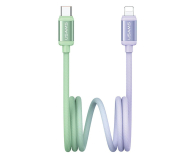 USAMS Kabel 30W USB-C/Lightning 1,2m zielono fioletowy - 1569063 - zdjęcie 1